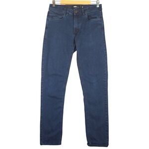 Barbell Apparel Mens Straight Athletic Fit Dark Wash Jeans Size 32 (Fits 31x30)